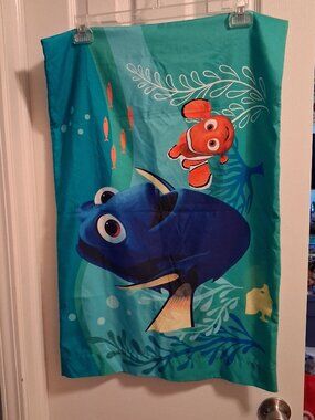 HTF Rare WALT DISNEY Pixar FINDING NEMO DORY PILLOW CASE PILLOWCASE EUC